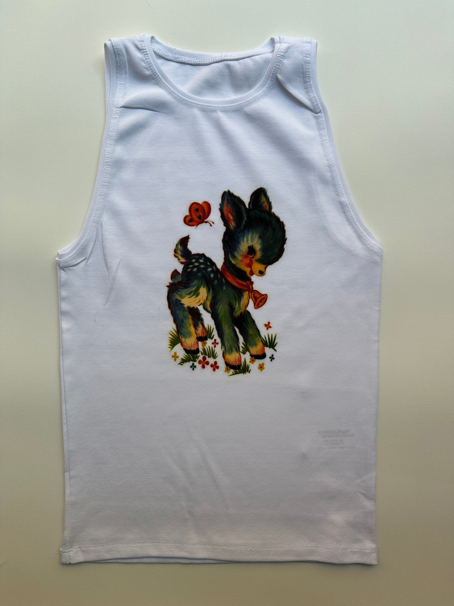 Deer Flower Tank Top