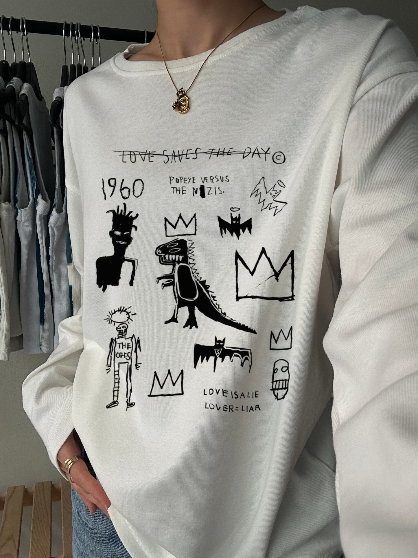 Abstract Street Sketch Long Sleeve Tee