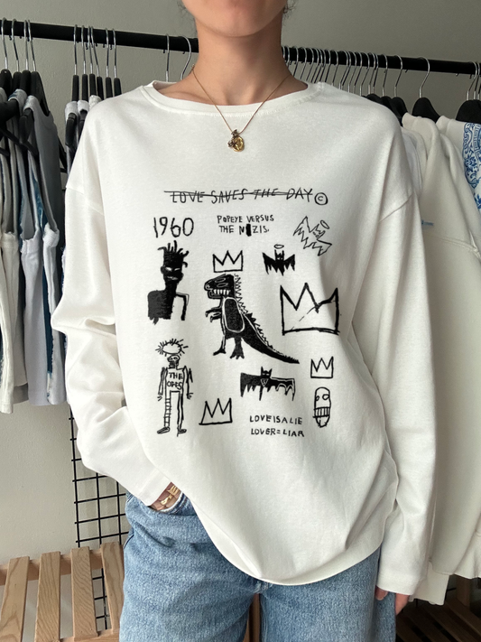 Abstract Street Sketch Long Sleeve Tee