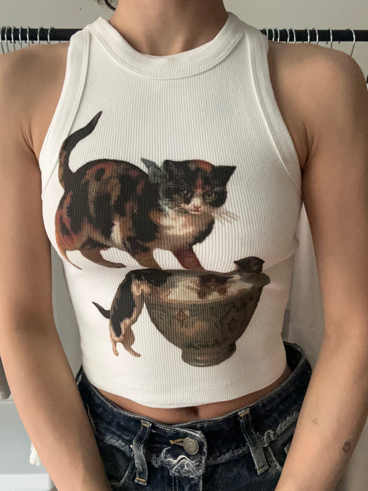 Cats Crop Top