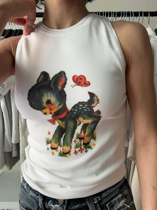 Deer Flower Tank Top