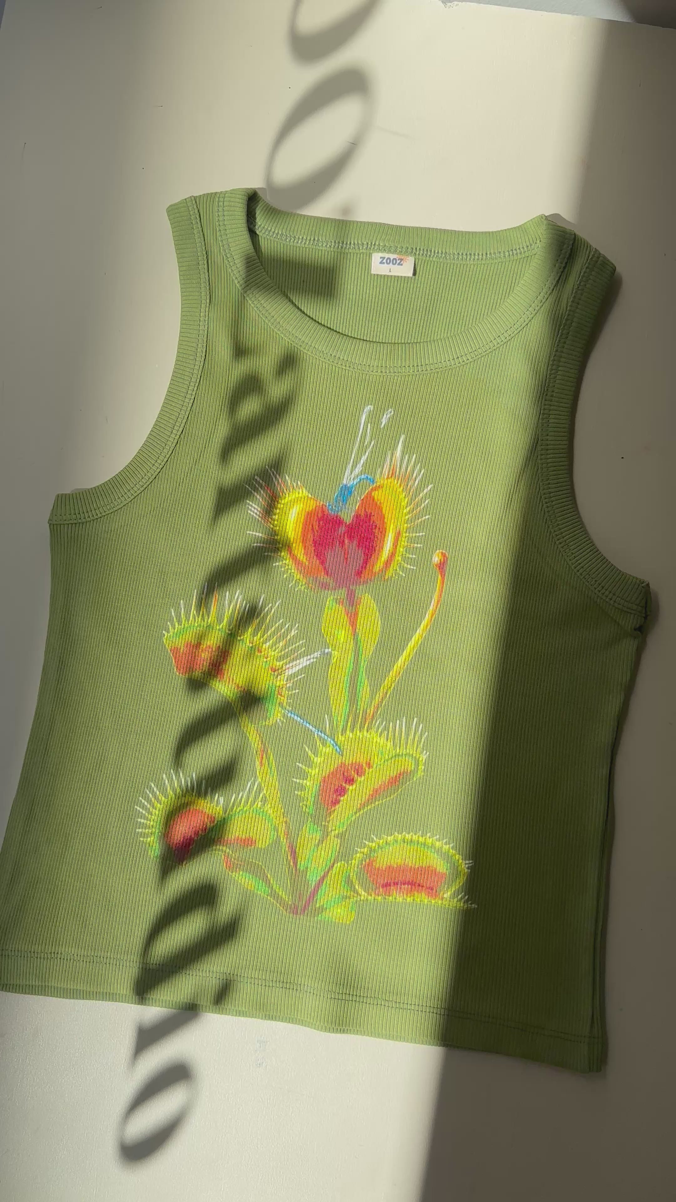Venus Flytrap Poster Crop Top